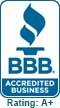 BBB Accredited Business Rating A+
